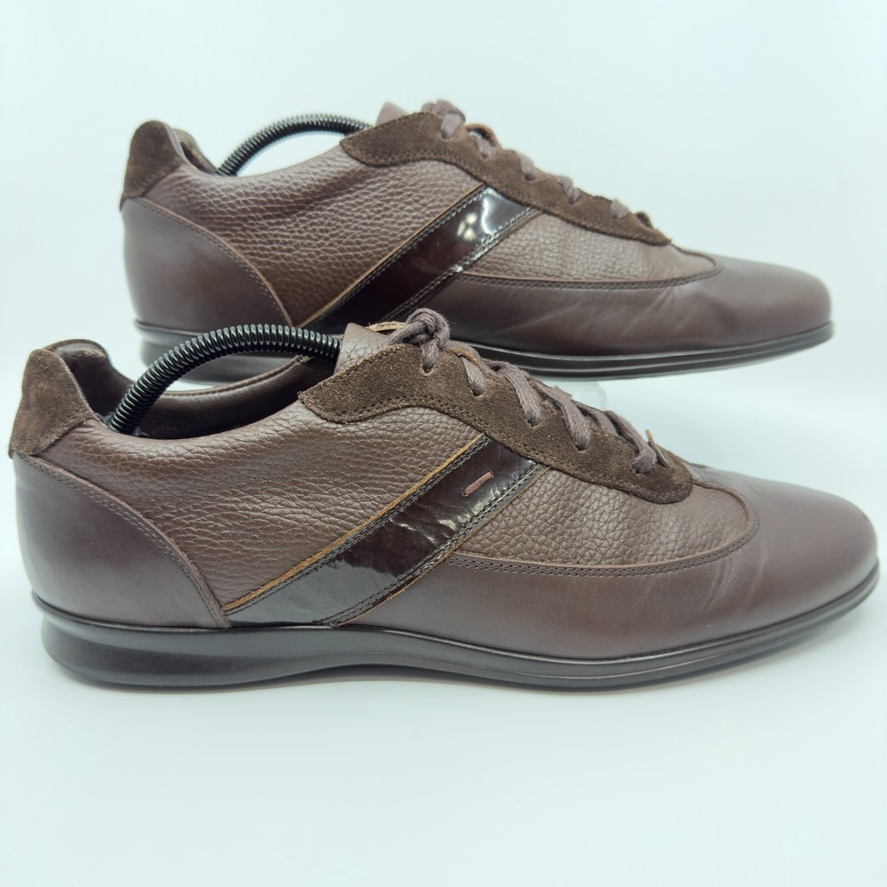VellaPais Wingtip Casual‎ Dress Sneakers Mens 11 Brown Leather Low Lace Up Suede